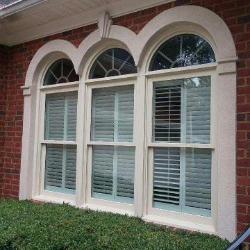 residential exterior window tinting brick house