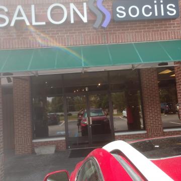 salon sociis commercial exterior window tinting