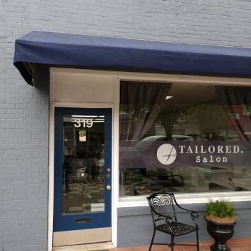 tailored salon exterior commercial window tinting