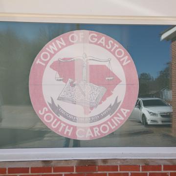 town of gaston storefront commercial exterior window tinting